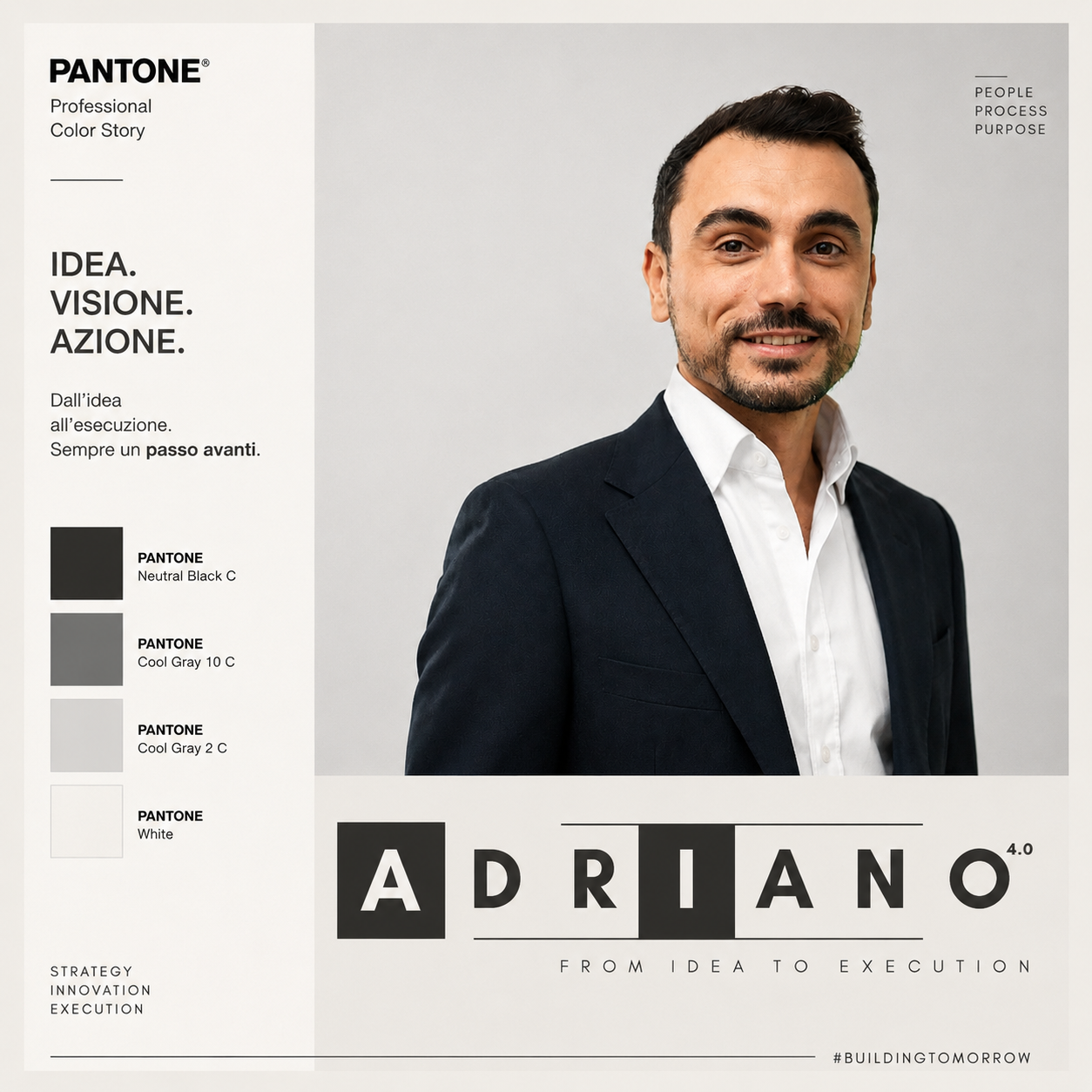 Ritratto professionale di Adriano Poidomani, Business Leader e Project Manager